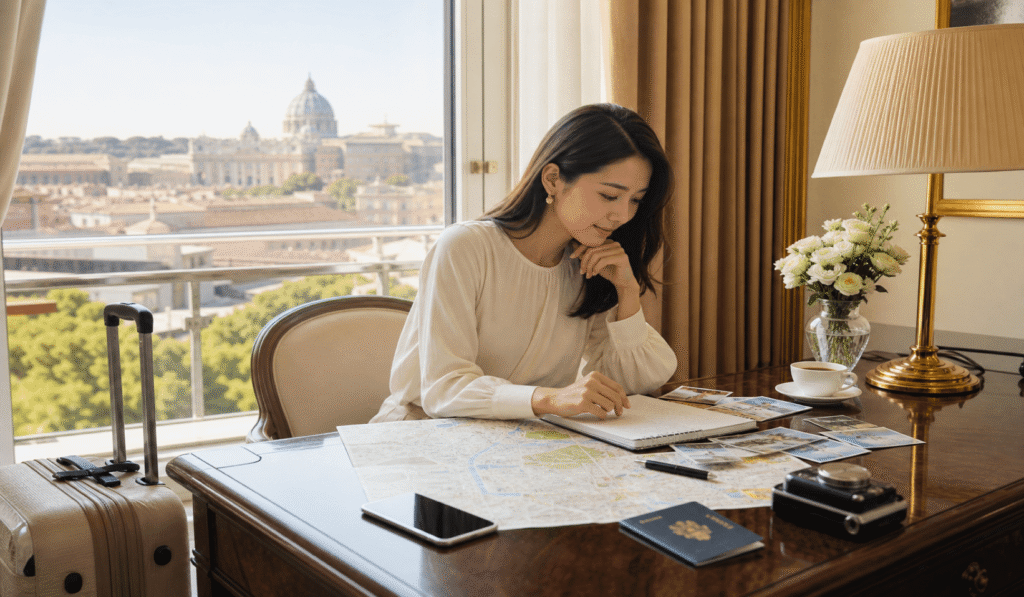 Itinerary for a 3-night, 5-day trip near Vatican City
