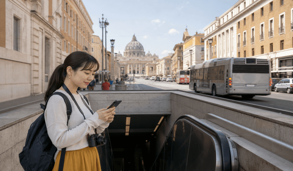 Traffic information for the area around the Vatican