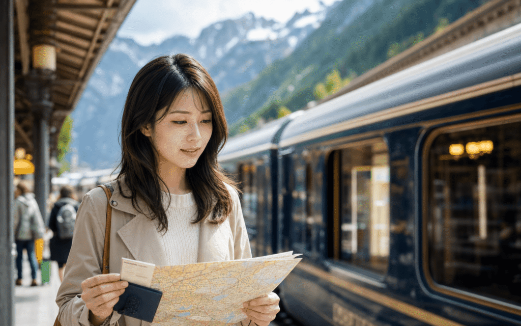 飛行機、列車、バスを利用した移動の選択肢