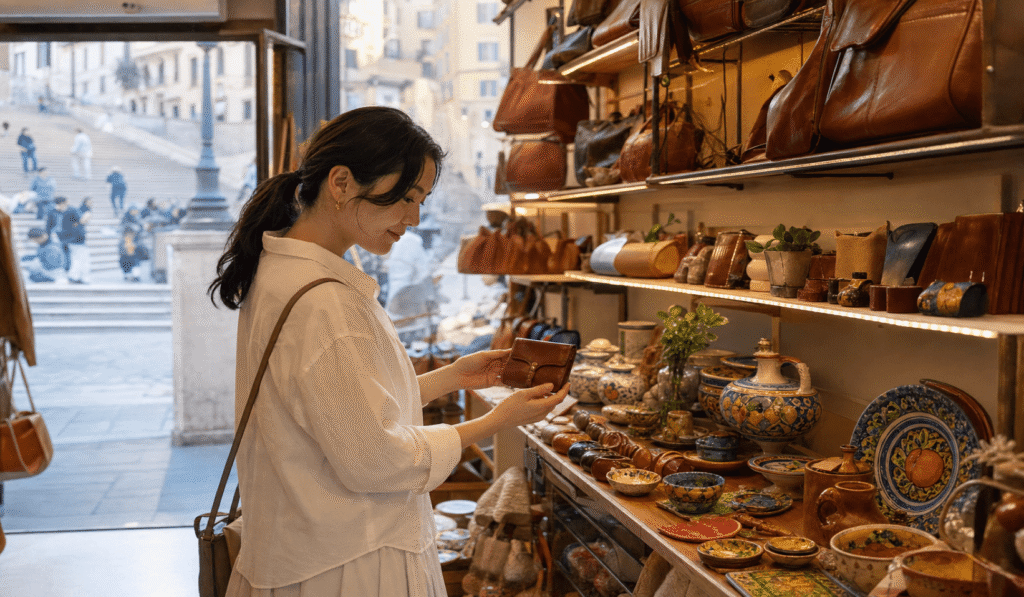 Souvenir shops to find around the Spanish Steps