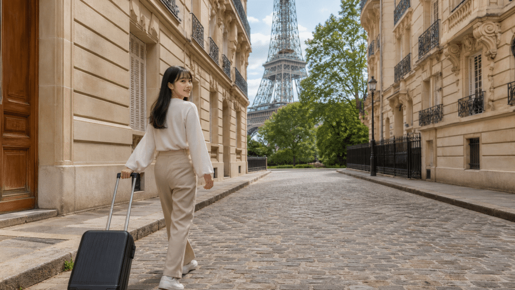 Choose based on the distance to the Eiffel Tower.