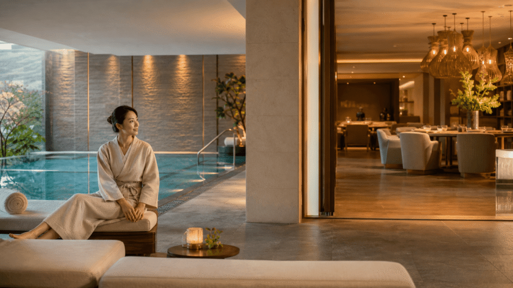 Compare spas, pools, and restaurants at 5-star hotels.