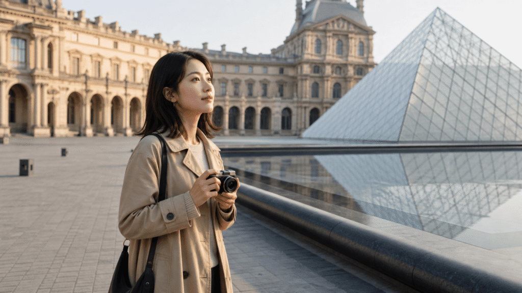 Who the area around the Louvre Museum is suitable for