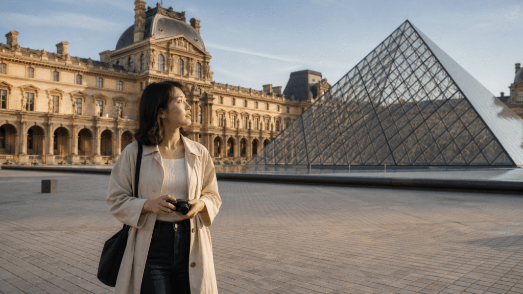 Who the area around the Louvre Museum is suitable for