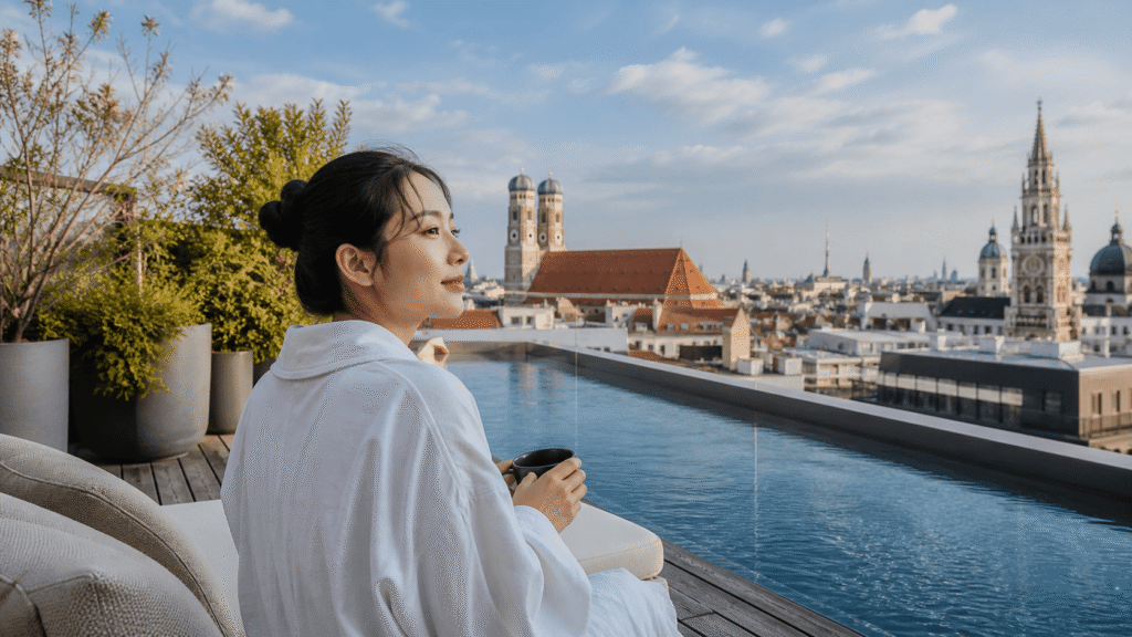If you're choosing based on a rooftop pool and a limited number of guest rooms...