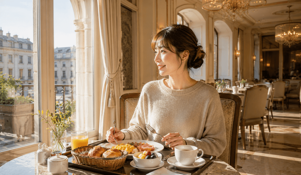 Check whether breakfast is included and what it consists of.