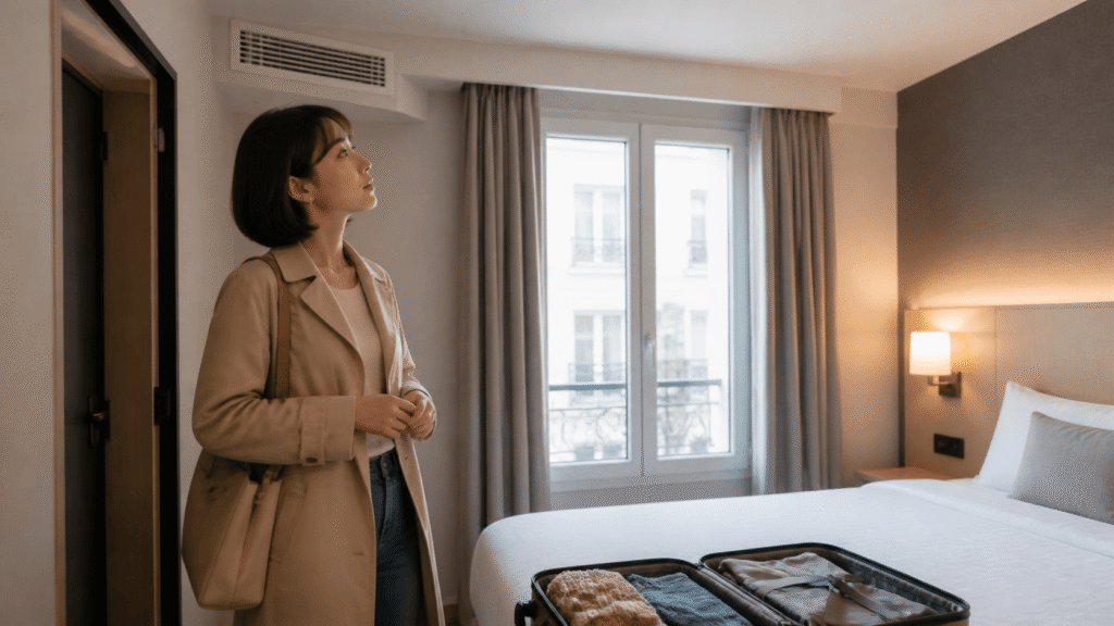 Guest room size, air conditioning, and soundproofing