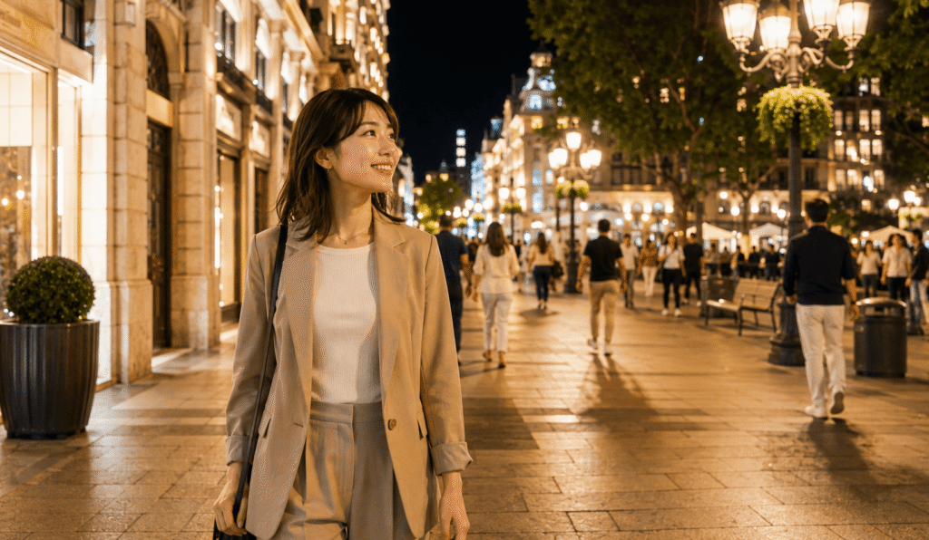 When traveling with a group of women or alone, prioritize location and foot traffic.