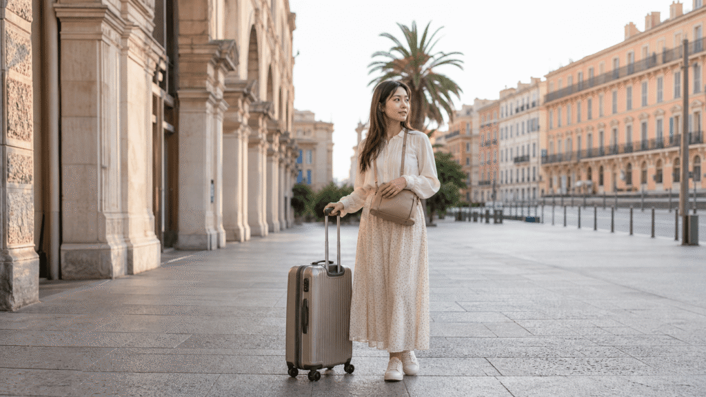 Keep an eye on your luggage and valuables in front of the station.