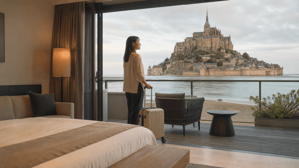 Differences between hotels on the opposite shore and hotels on the island