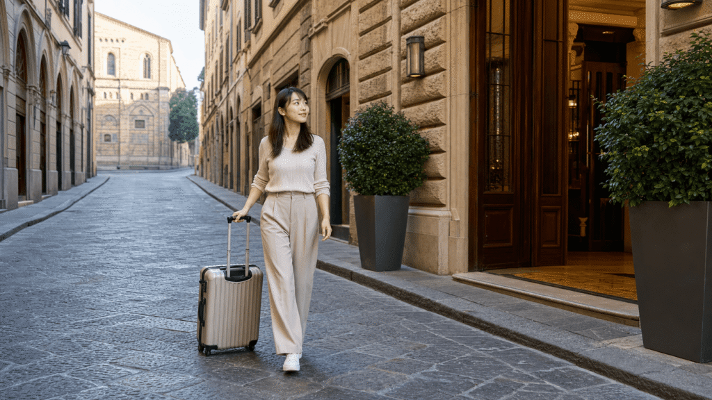 Luggage transfer from the station to the hotel