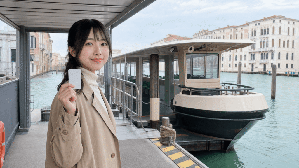 When using the water bus on the main island of Venice