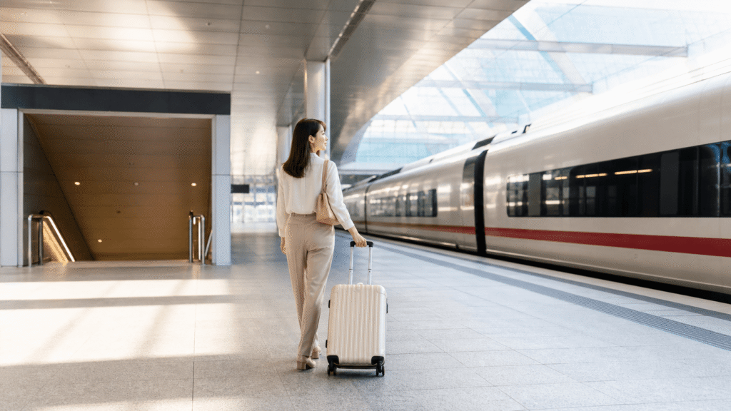 Convenient access to trains and subways.