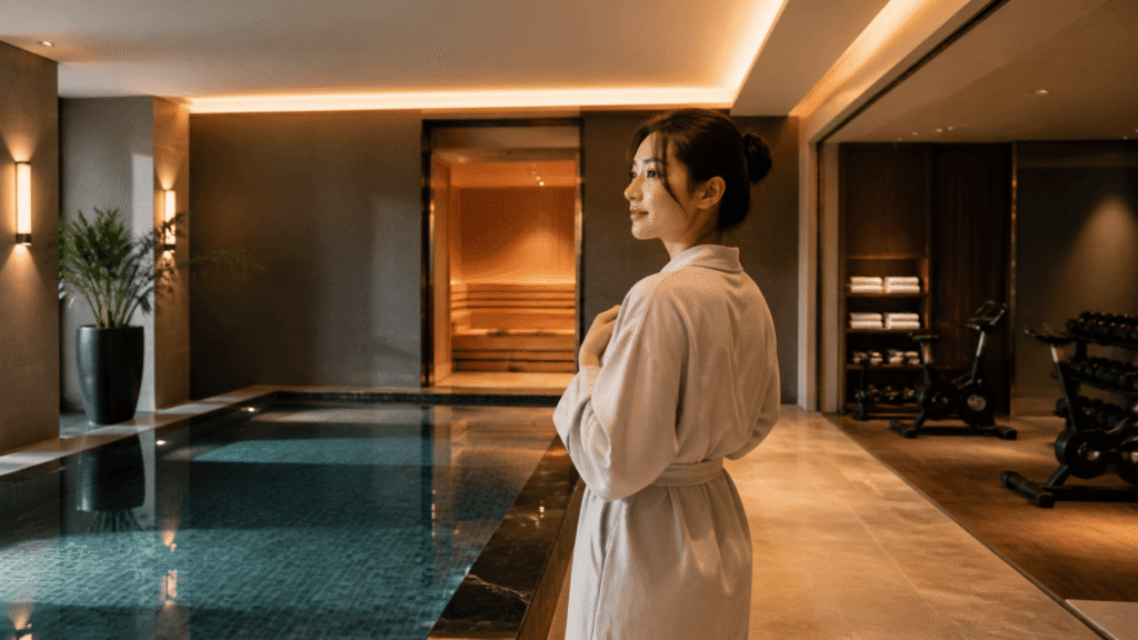 Check the spa and pool facilities.