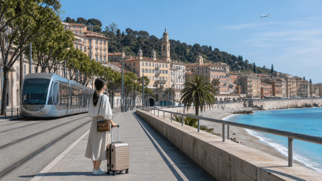 Access to Nice Airport, the Old Town, and the beach
