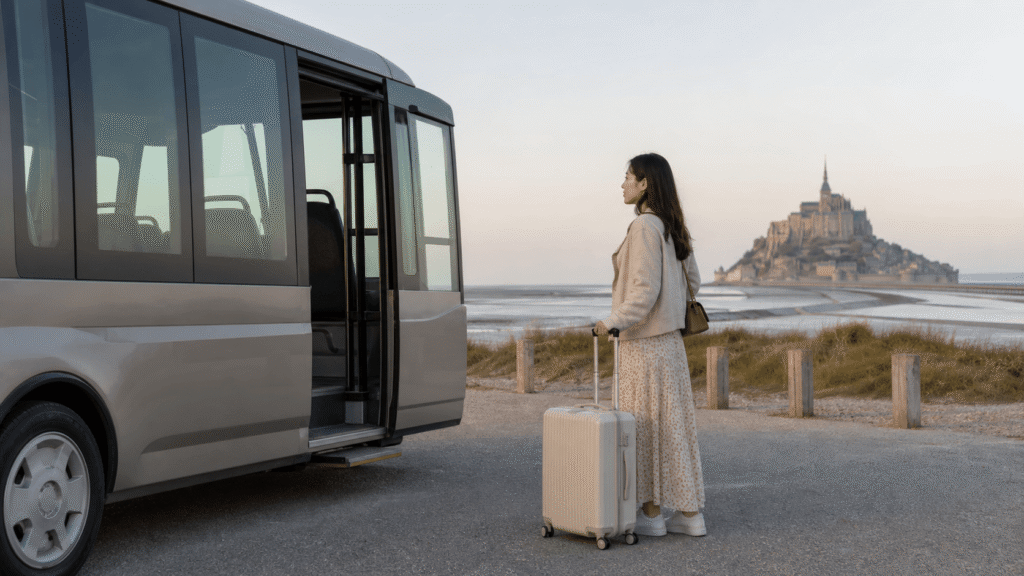 Use the free shuttle.