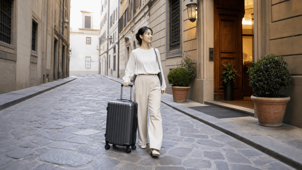 Luggage transfer from the station to the hotel