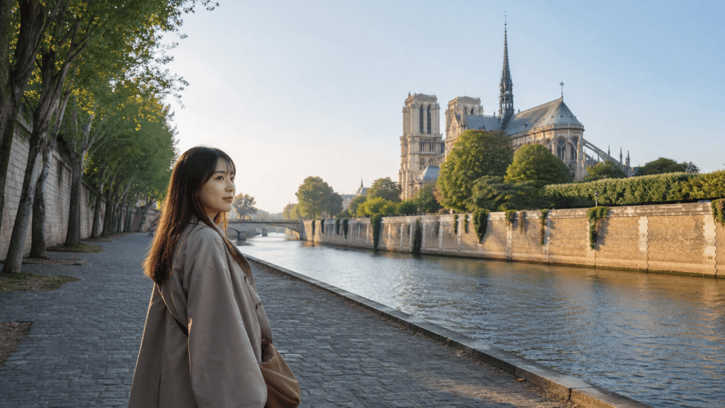 Towards Notre-Dame Cathedral / Île de la Cité