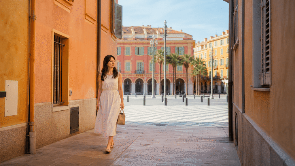 Walk to the Old Town and Place Masséna.