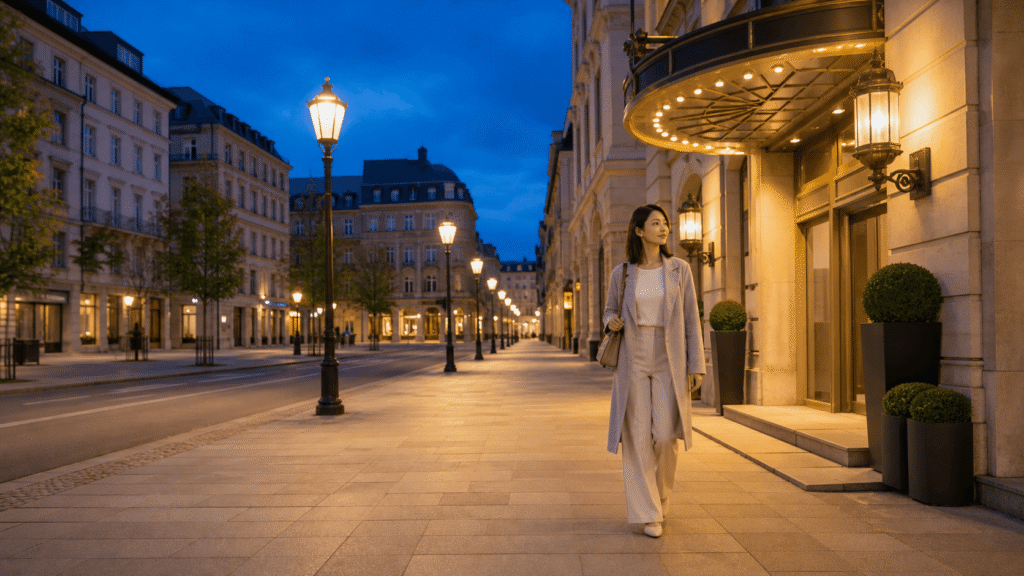 Use the main street at night.