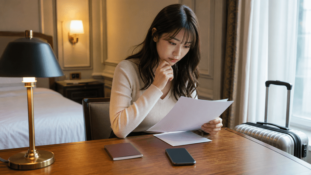 Important points to check before booking