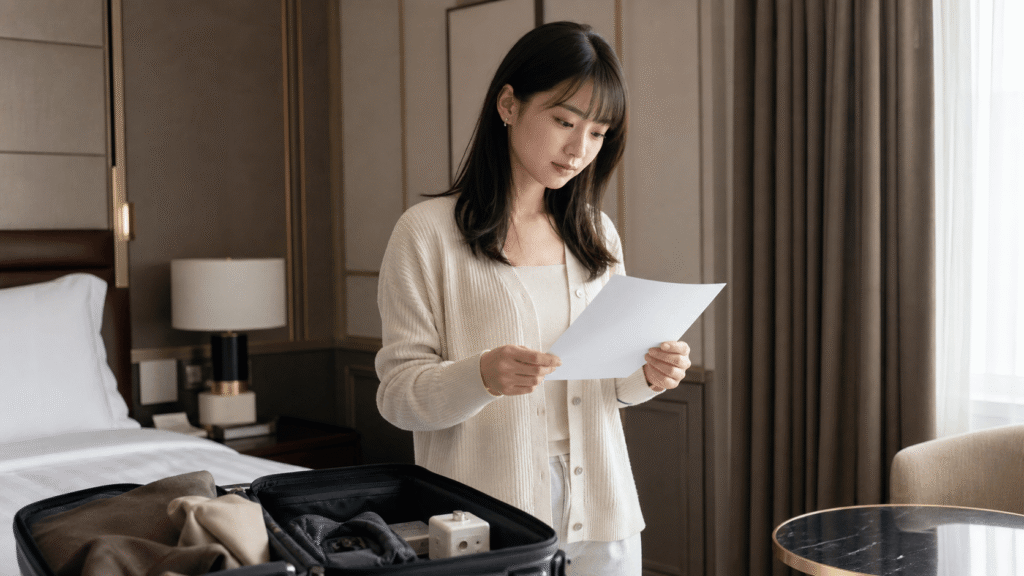 Important points to check before booking