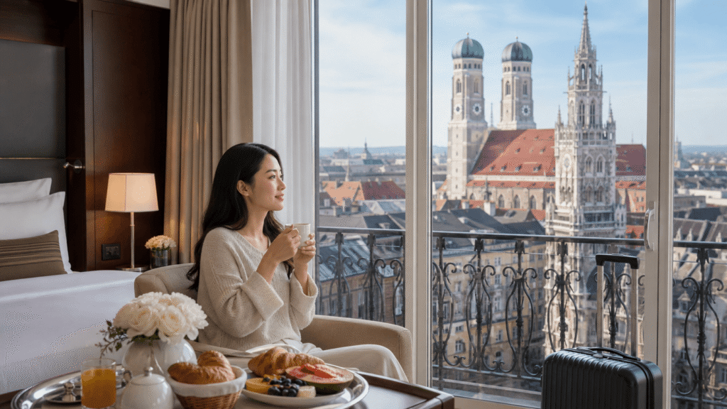 Choose a 4-star hotel near Marienplatz based on its facilities and location.