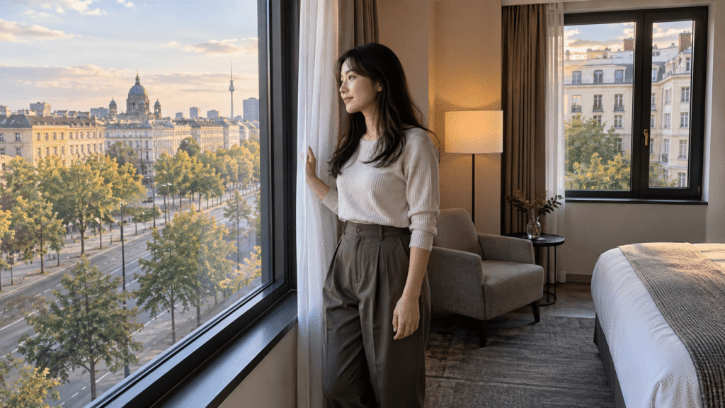 Check the noise from the main street and the orientation of the guest room.
