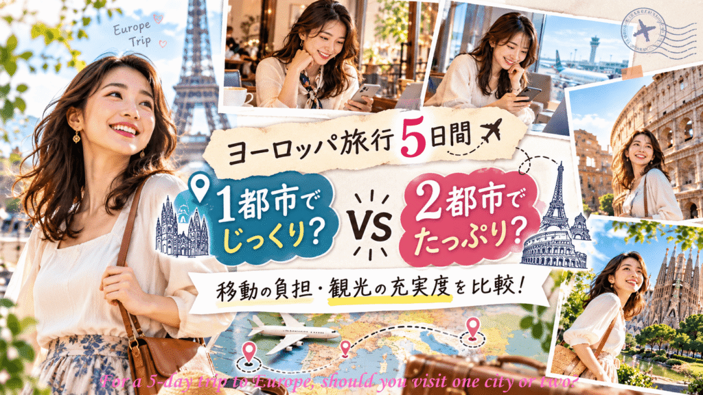 For a 5-day trip to Europe, should you visit one city or two?