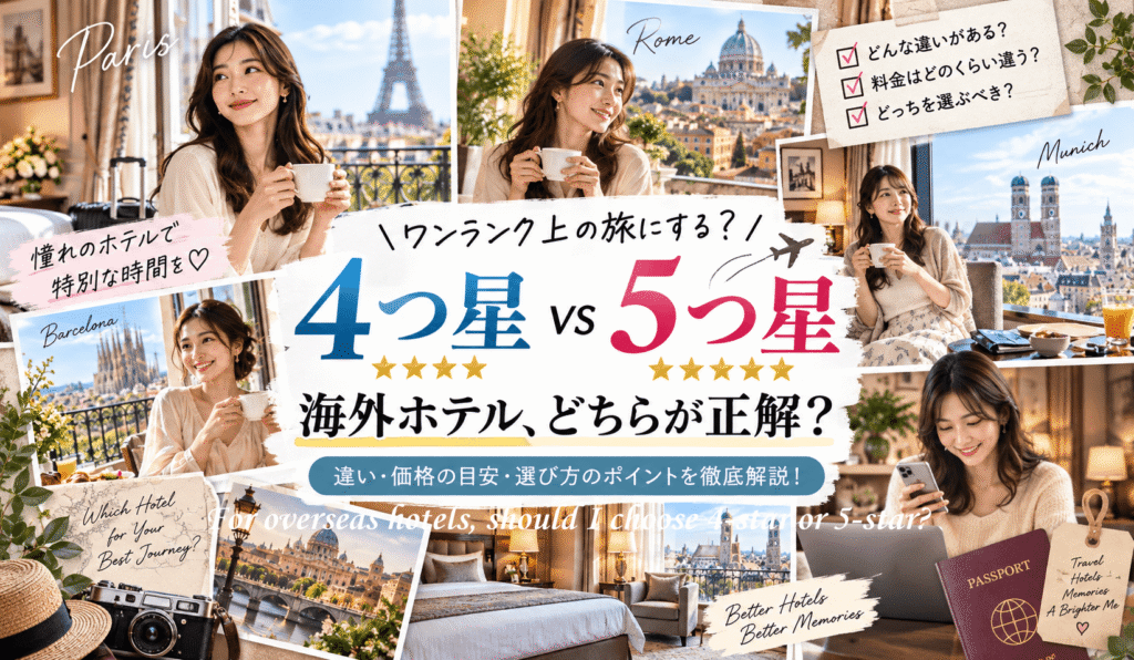 For overseas hotels, should I choose 4-star or 5-star?