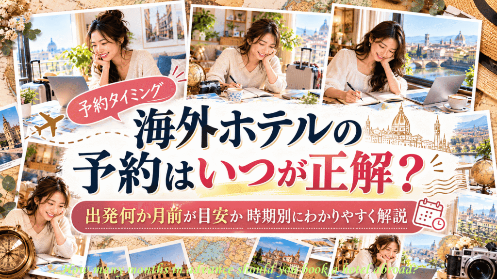 How many months in advance should you book a hotel abroad?