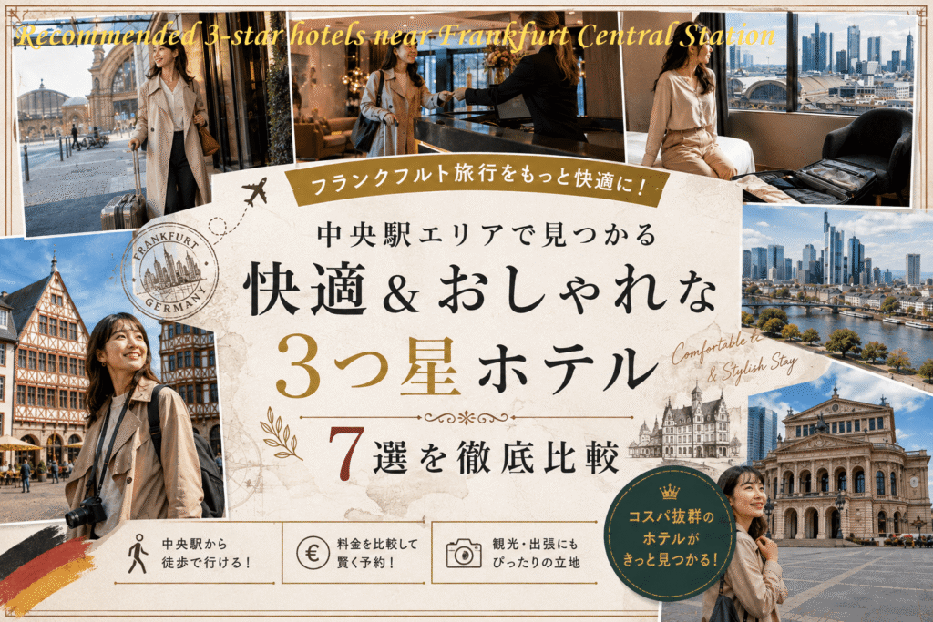 Recommended 3-star hotels near Frankfurt Central Station