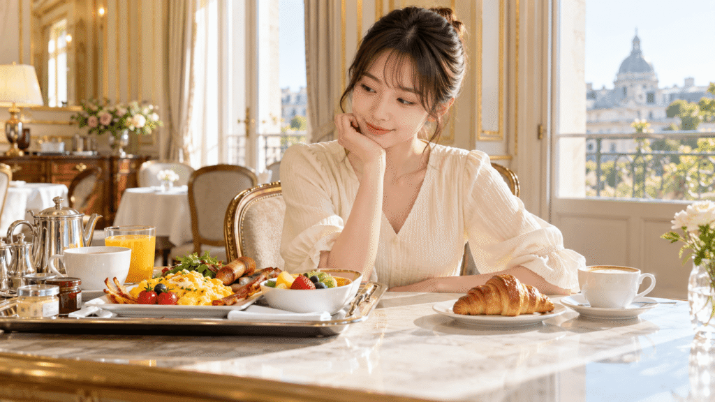 時間を大切にするなら朝食付き、カフェを楽しむなら朝食なし