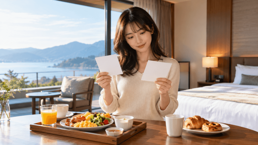 朝食付き・なしの違い早見表