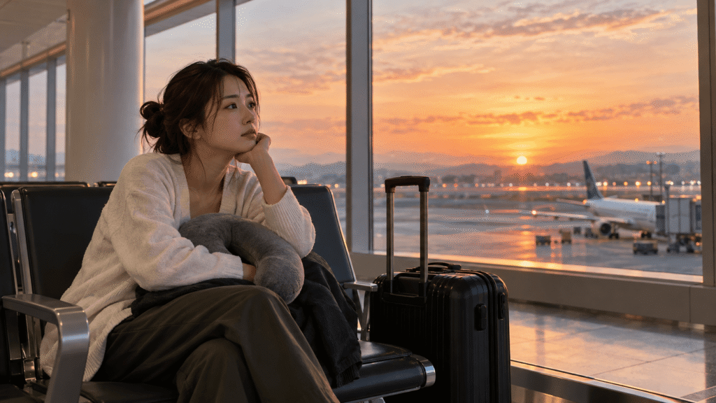夜便でも、乗り継ぎ次第で着くのは夕方
