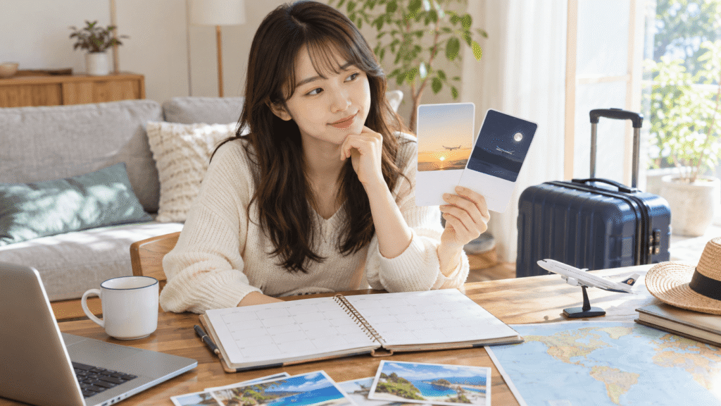 旅行日数で選ぶなら午前便・夜便どっち?