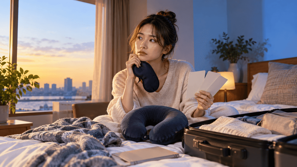 機内で眠れない人・時差ボケが心配な人はどっち?
